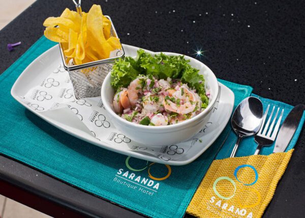 Shrimp ceviche - Saranda Boutique Hotel